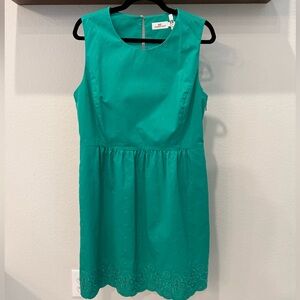 Vineyard Vines LIKE NEW Bedford Eyelet Dress Camden Green Size 14